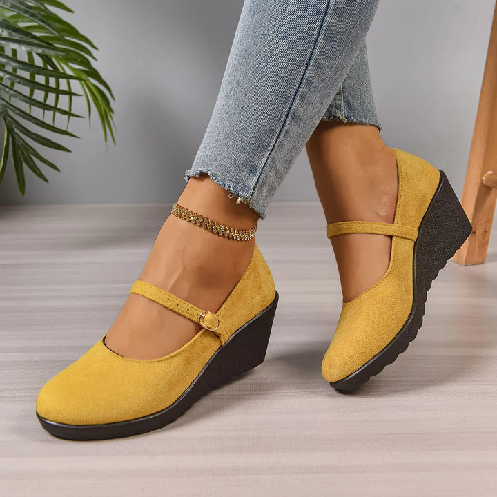 Bethy Mary Jane Shoes with Buckle Strap - Elena Harper