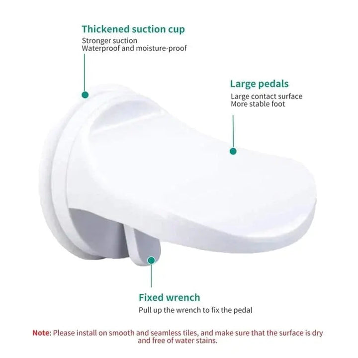 Footrest Shower Shaving Aid for Safe Shaving ShaveStand, view 8 - Elena Harper