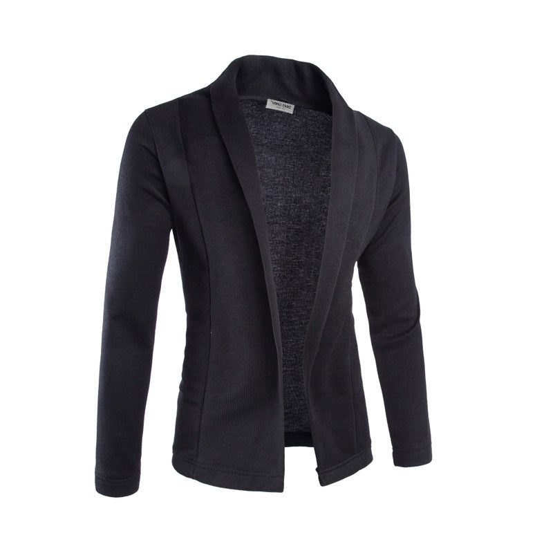 Open Cardigan with Shawl Collar for Men