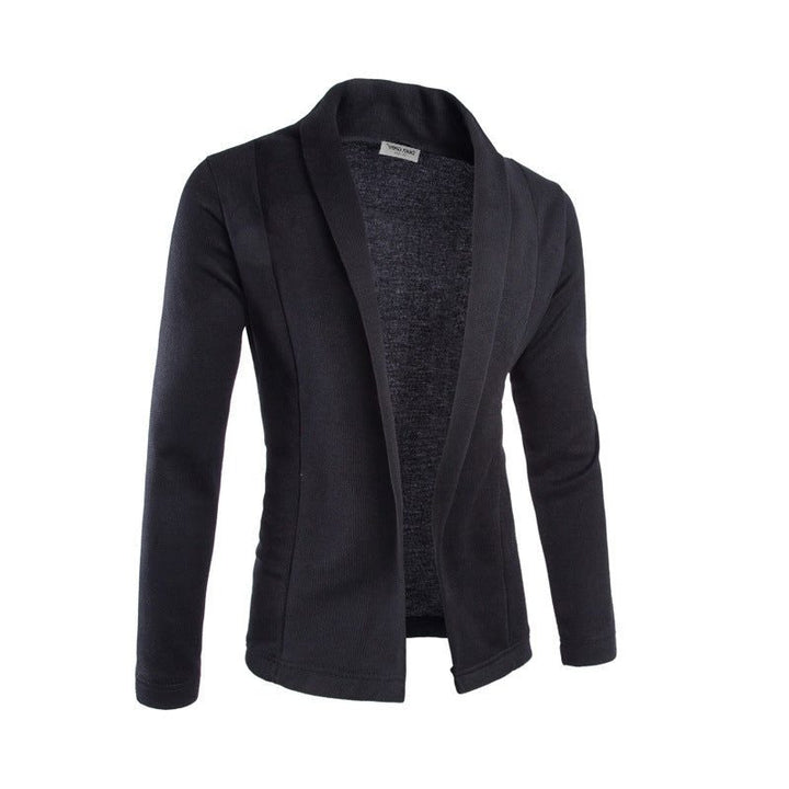 Open Cardigan with Shawl Collar for Men