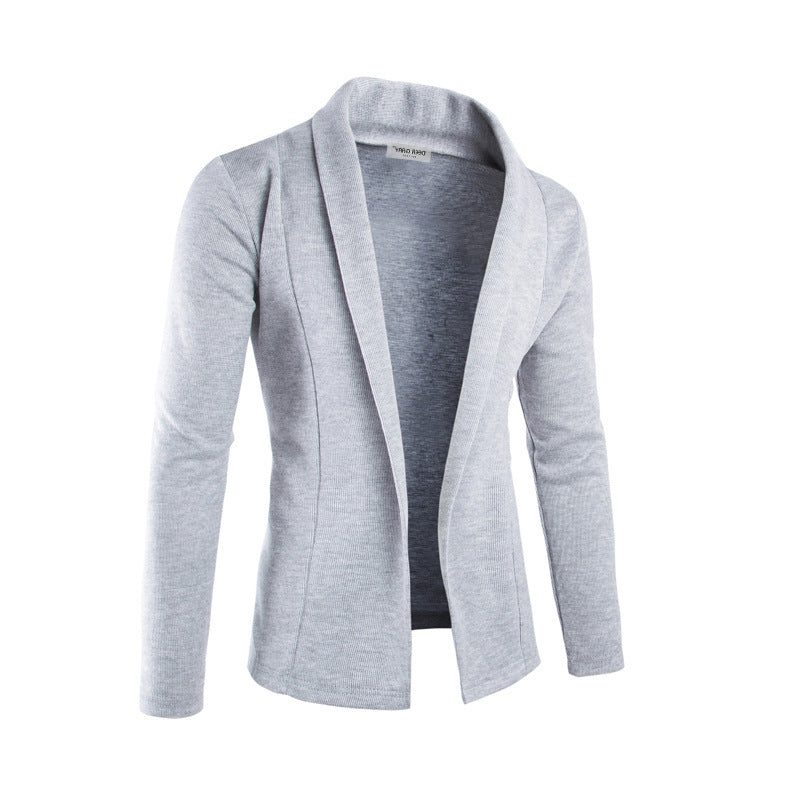 Open Cardigan with Shawl Collar for Men
