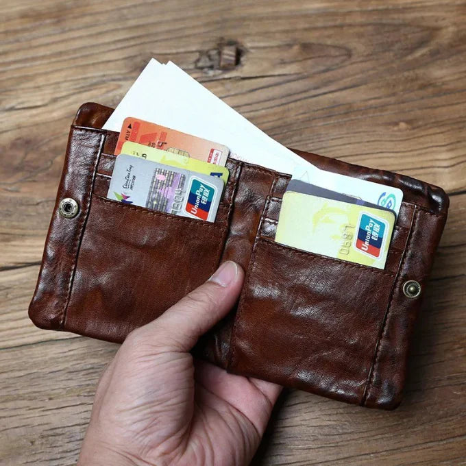 TruePouch Leather Wallet with Zipper, view 9 - Elena Harper