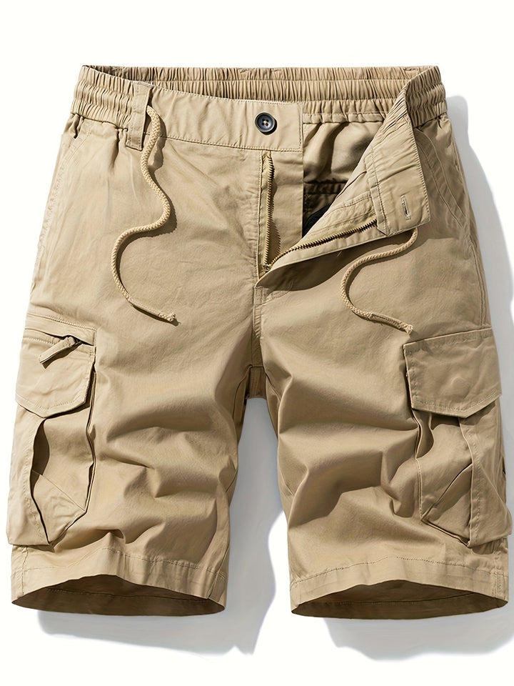 Men's Cargo Shorts with Woven Texture - Elena Harper