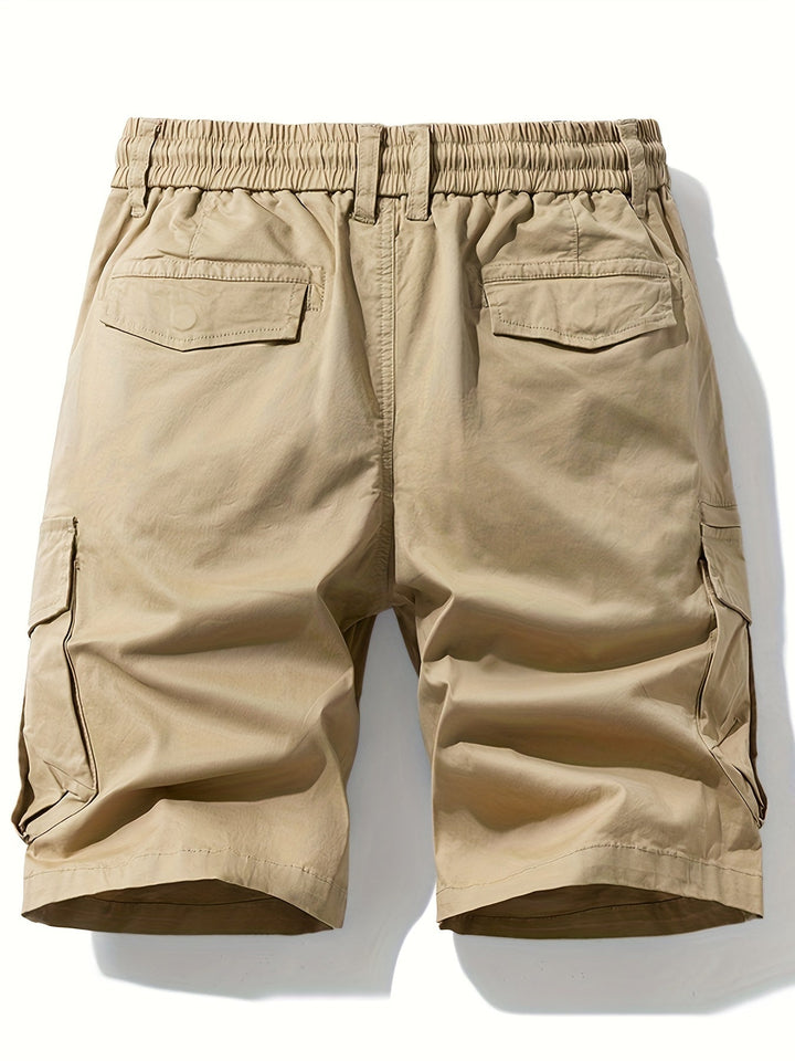 Men's Cargo Shorts with Woven Texture - Elena Harper