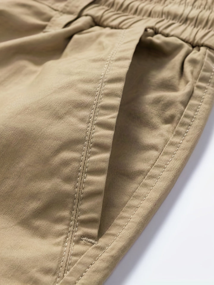 Men's Cargo Shorts with Woven Texture - Elena Harper