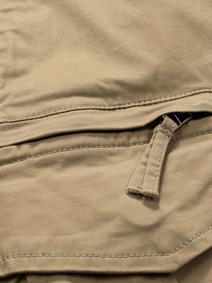 Men's Cargo Shorts with Woven Texture - Elena Harper