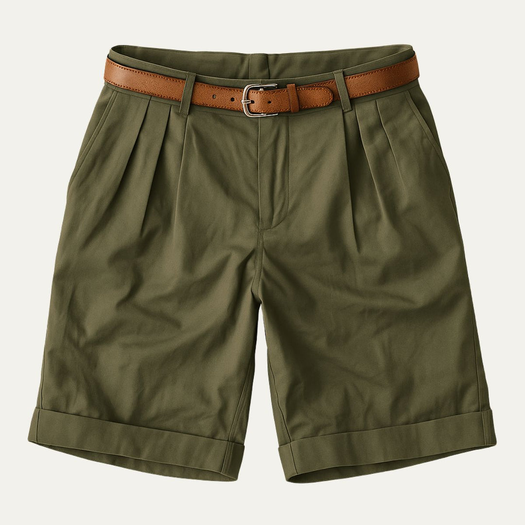 Men's Pleated Shorts