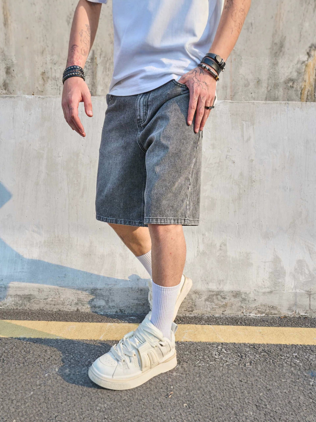 Men's Distressed Shorts