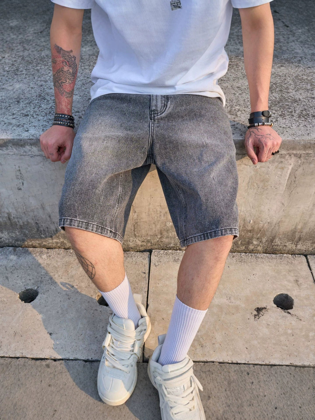 Men's Distressed Shorts