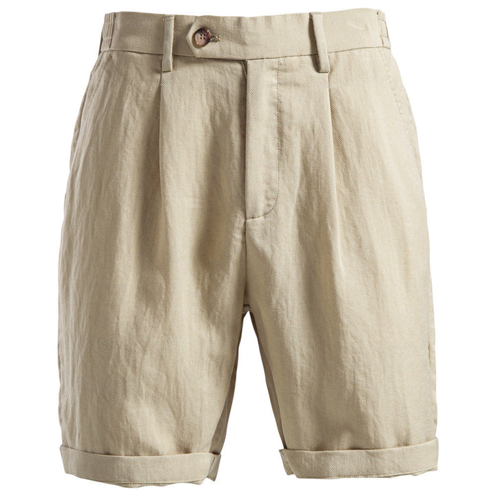 Men's Short Straight Cut with Elastic Buttoned Waist - Elena Harper