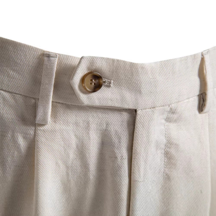 Men's Short Straight Cut with Elastic Buttoned Waist - Elena Harper