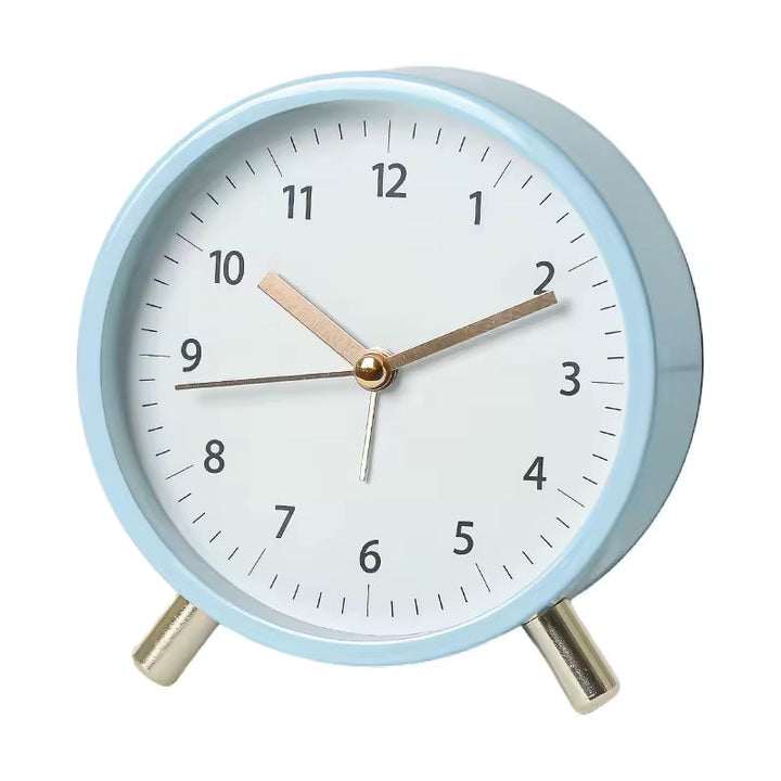 Silent Minimalist Table Clock | Scandinavian Design for Modern Homes