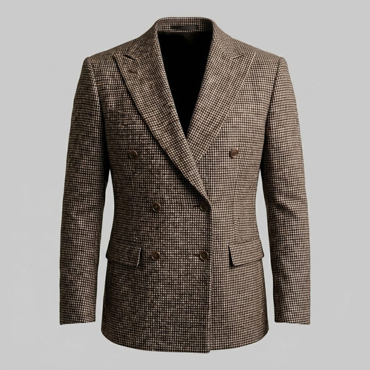 Slim Fit Double-Breasted Blazer for Men