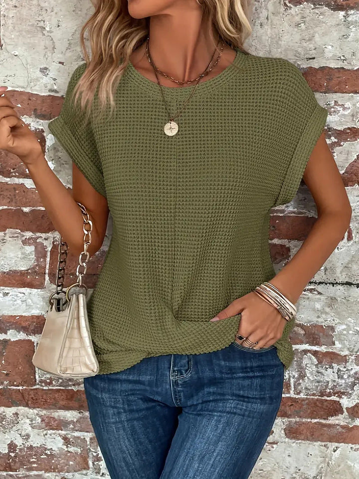 Elise - Chic Relaxed Round Neck Top