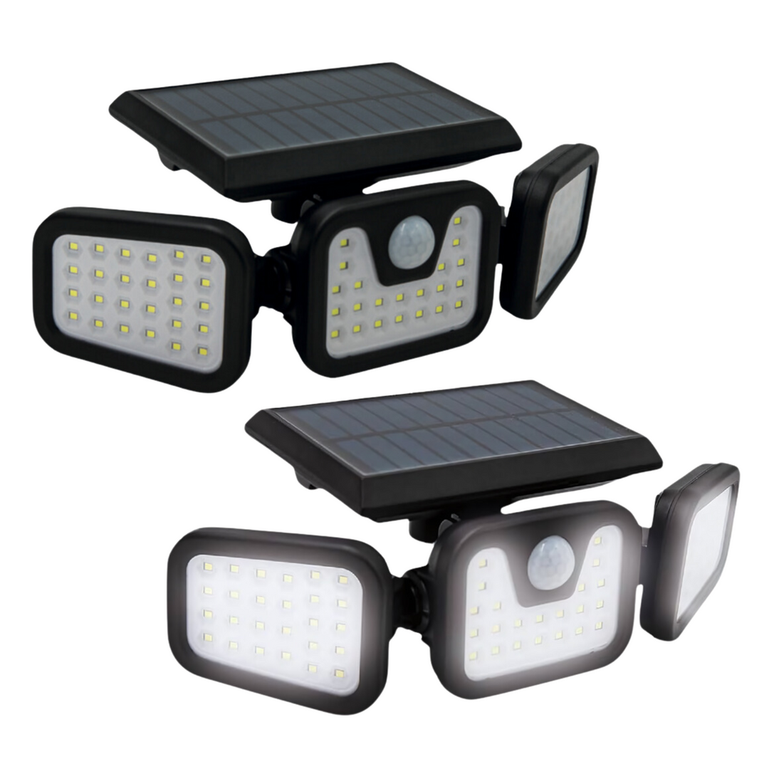 Solar-Powered Outdoor Lights with Motion Sensor