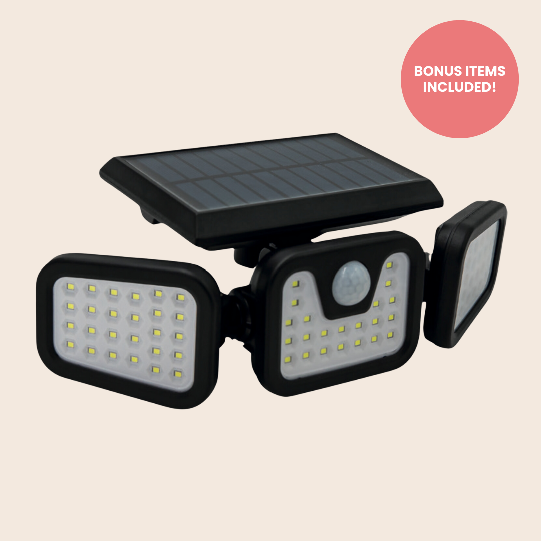 Solar-Powered Outdoor Lights with Motion Sensor