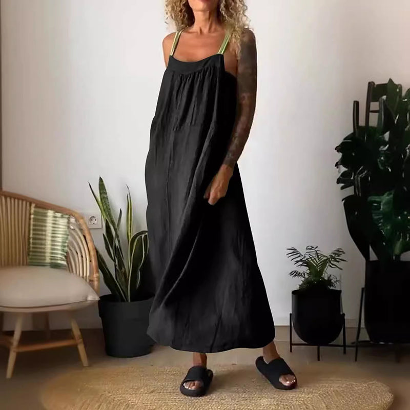 Women's Effortless Flowy Midi Dress for All Seasons
