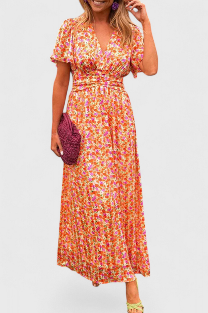 Aldara Classic Dress with V-Neck