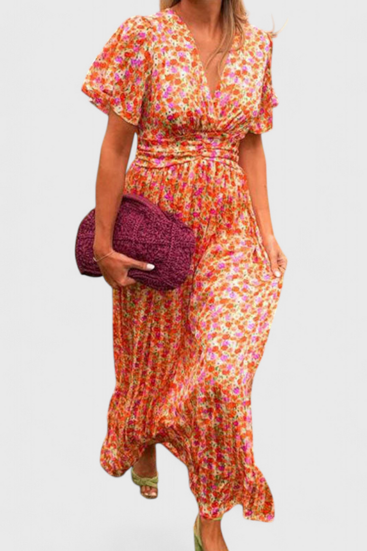 Aldara Classic Dress with V-Neck