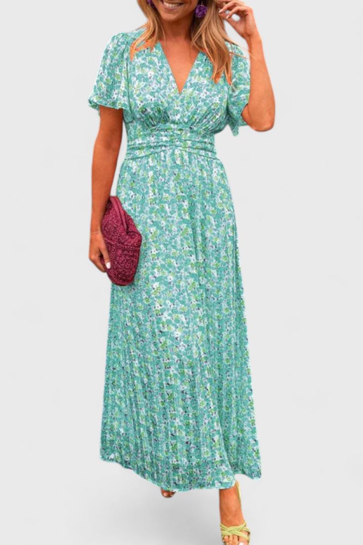 Aldara Classic Dress with V-Neck