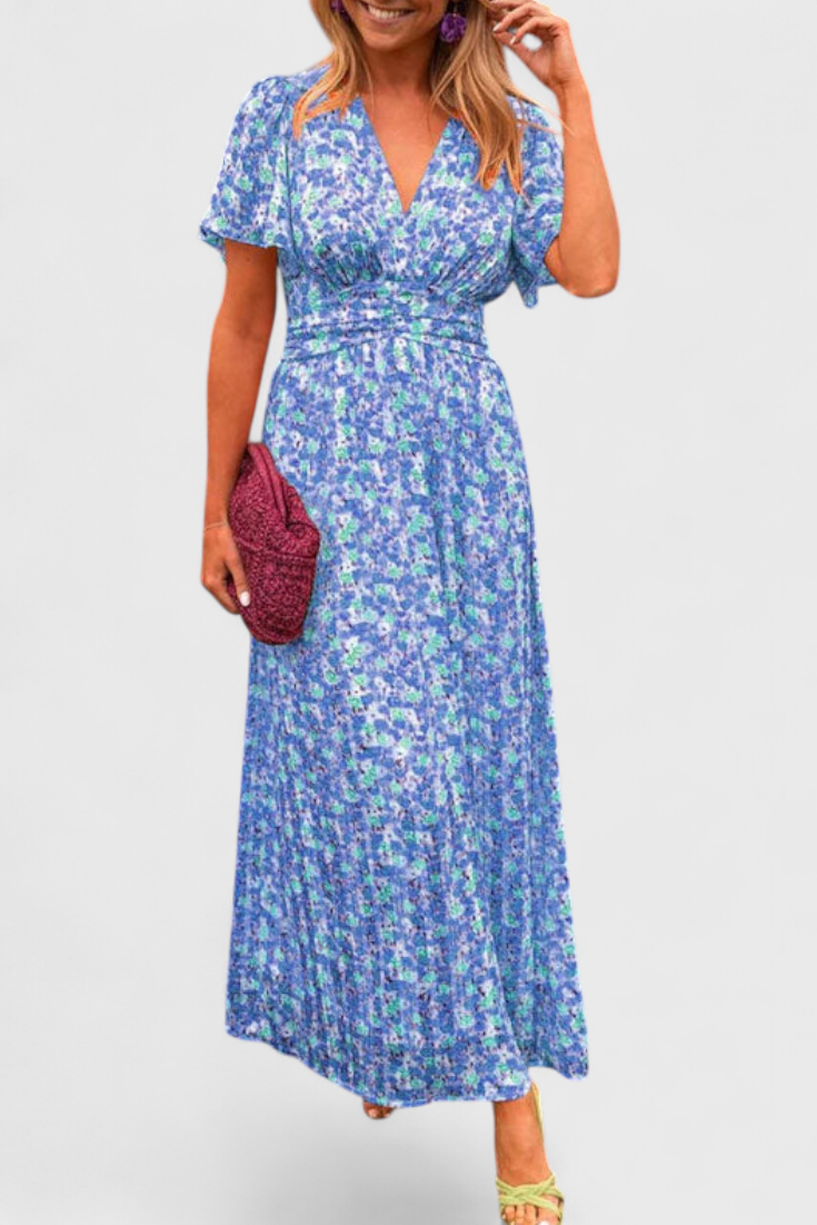 Aldara Classic Dress with V-Neck
