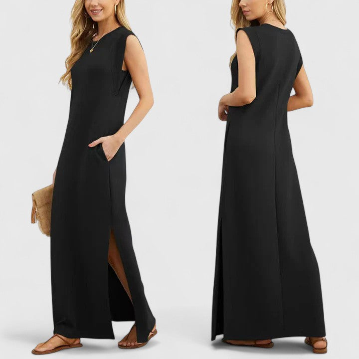Bela Elegant Sleeveless Maxi Dress - Elena Harper
