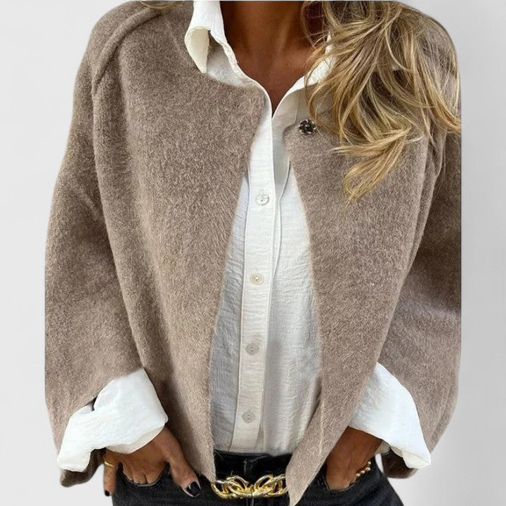 CHELSEA – VIBRANT TEXTURED BUTTON JACKET
