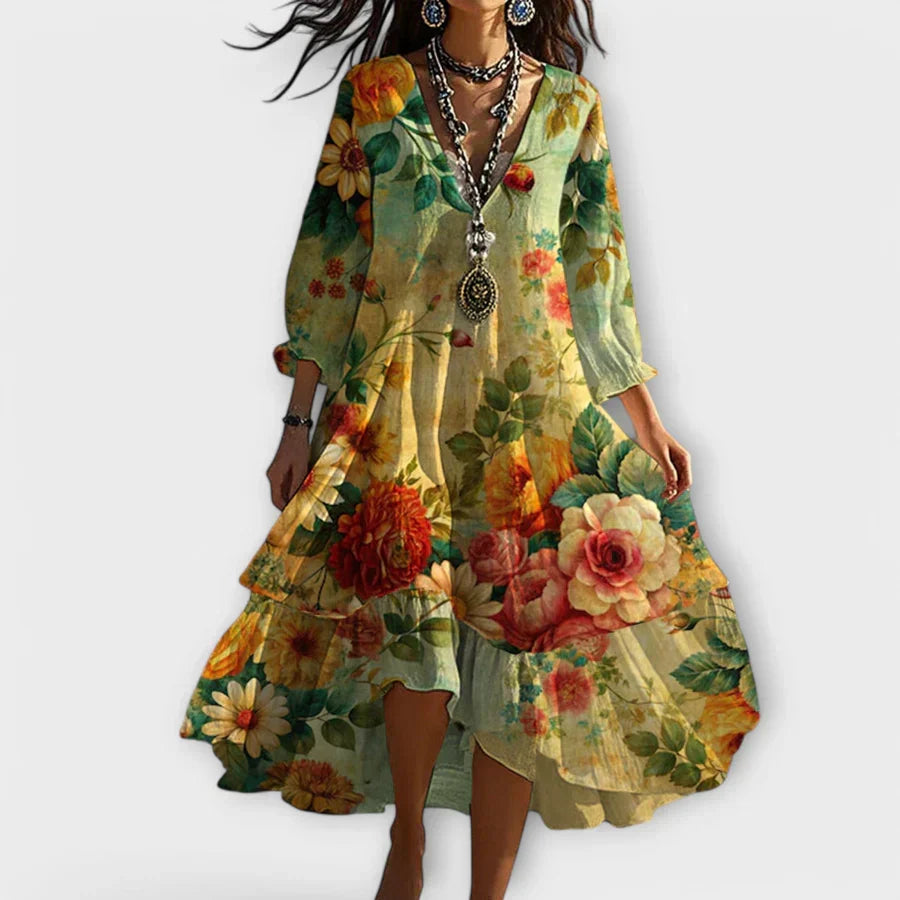 Soraya Breezy Boho Dress With a Body-Flattering Flow - Elena Harper