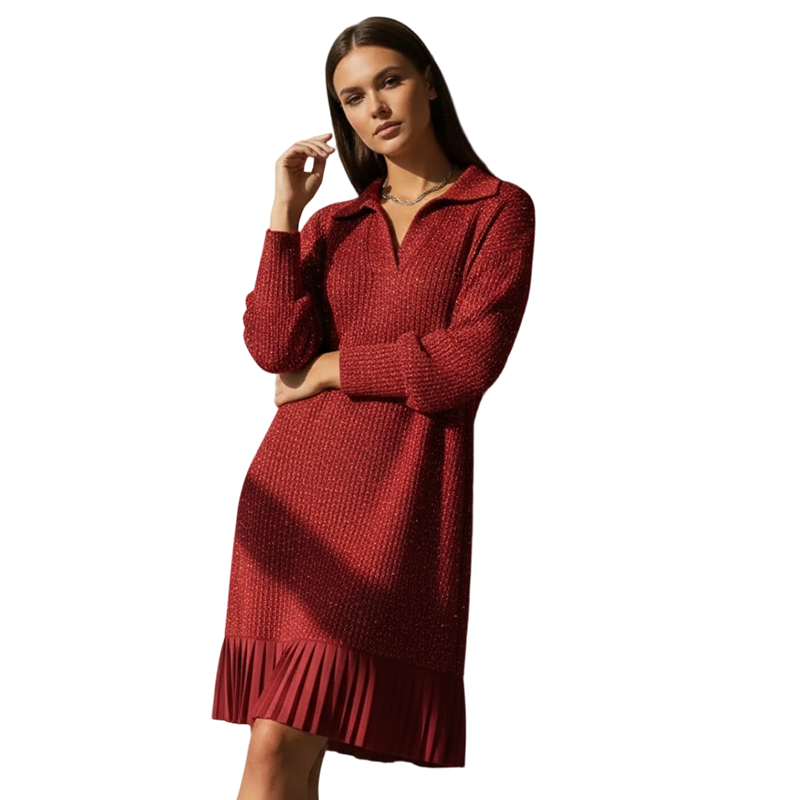 Leire - Minimalist Short Knit Sweater Dress