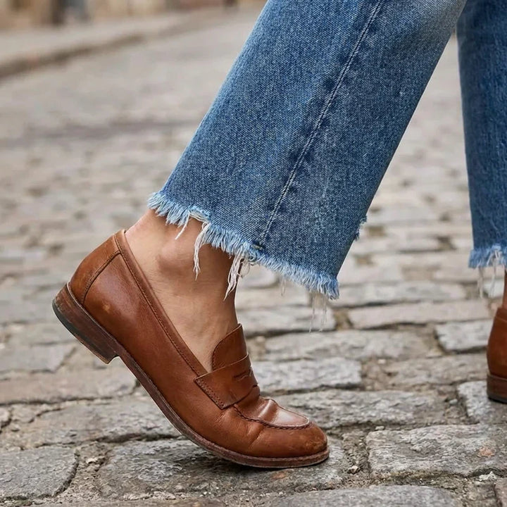 Aberjean Retro Cropped Straight Jeans - Elena Harper