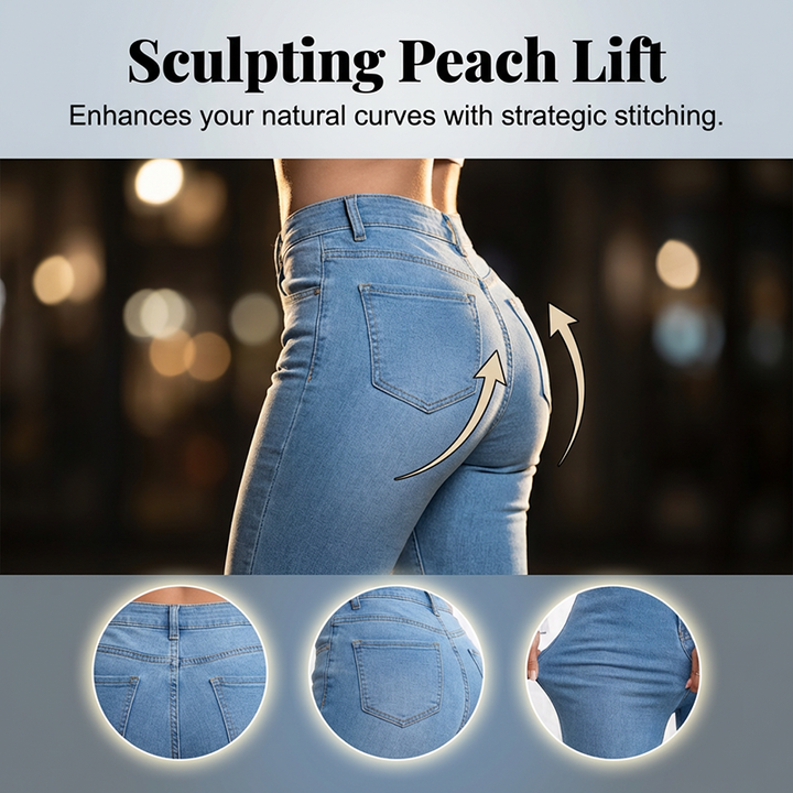 Women's High-Waisted Flared Jeans with a Modern Flattering Cut