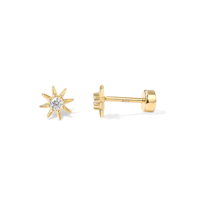 Sunburst Earrings Gold - Elena Harper