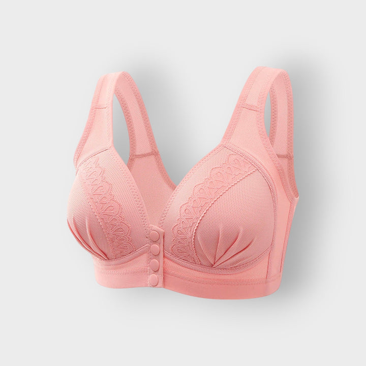 Cotton Comfort Bra with Front Closure – Natural Support