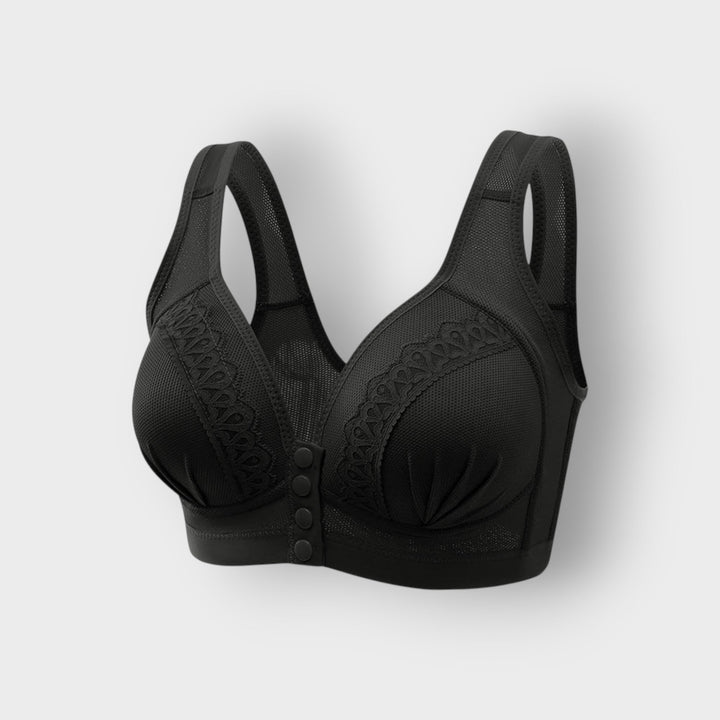 Cotton Comfort Bra with Front Closure – Natural Support