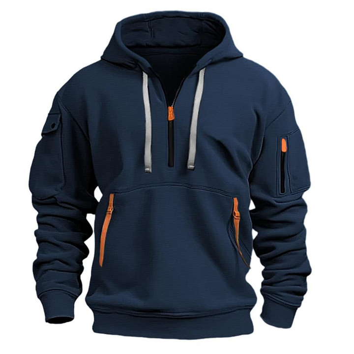 Men's Half-Zip Hoodie Sweatshirt - Elena Harper