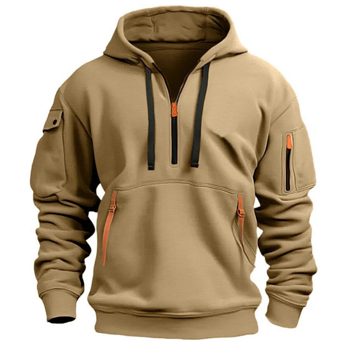 Men's Half-Zip Hoodie Sweatshirt - Elena Harper