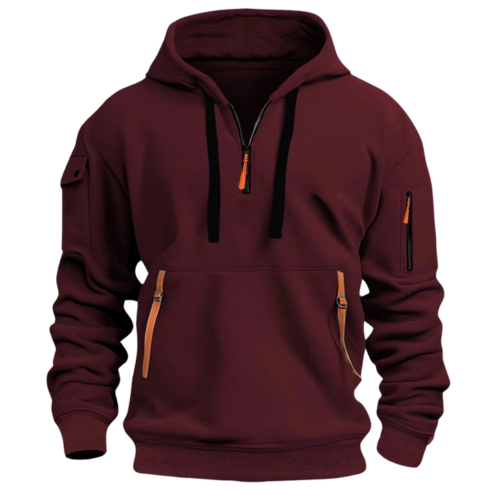 Men's Half-Zip Hoodie Sweatshirt - Elena Harper