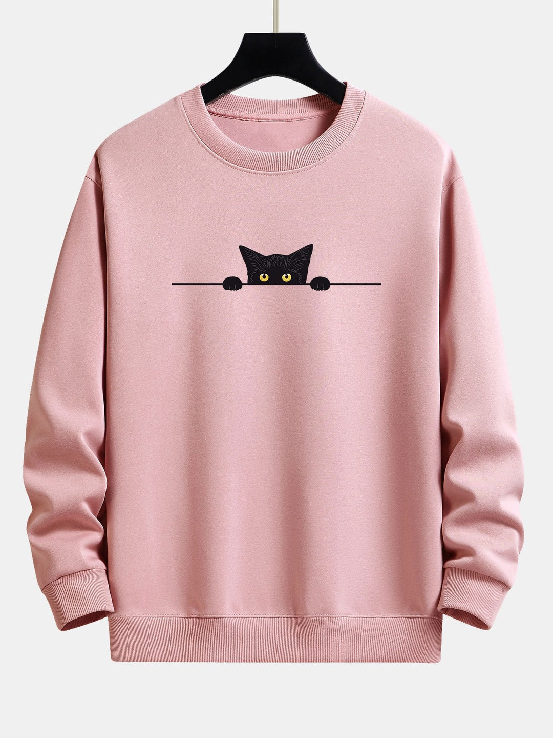 Men's Printed Sweatshirt with Round Neck - Elena Harper