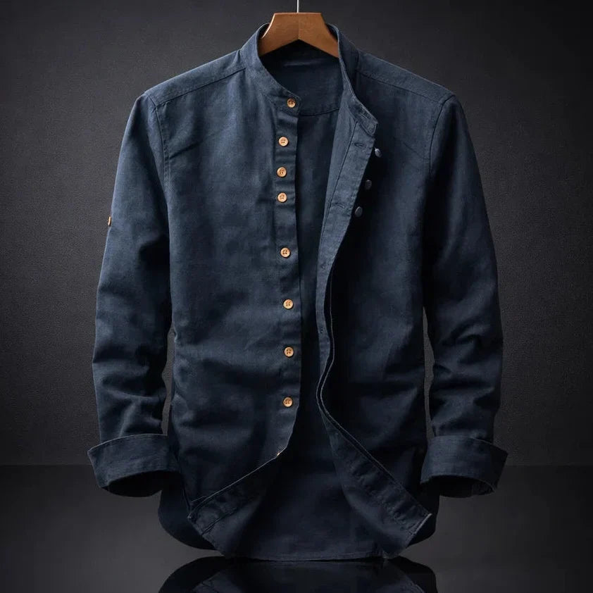 Men's High Collar Shirt - Elena Harper