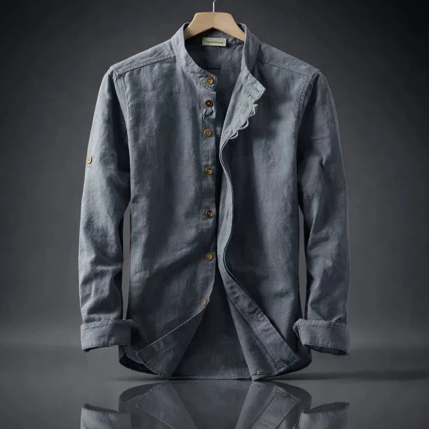 Men's High Collar Shirt - Elena Harper