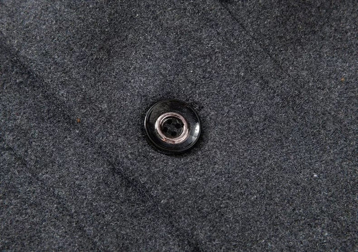 Timeless Wool Winter Coat with Knitted Inner Collar for Men