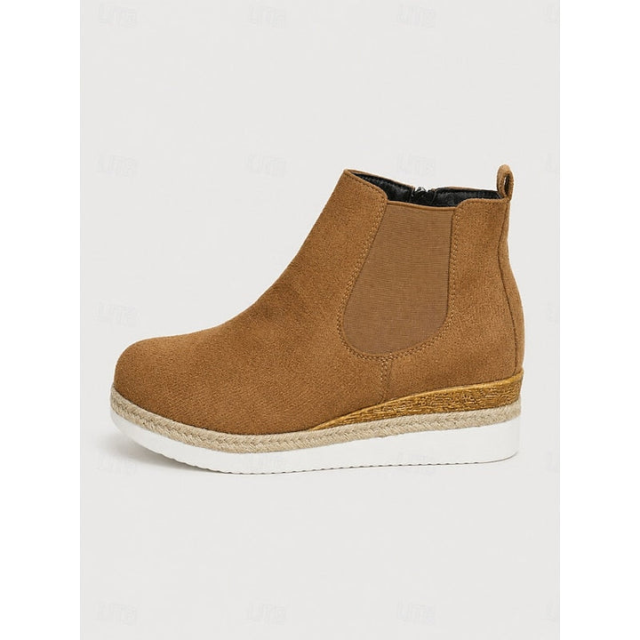 Felicity | Women's Wedge Chelsea Ankle Boots with Side Gussets