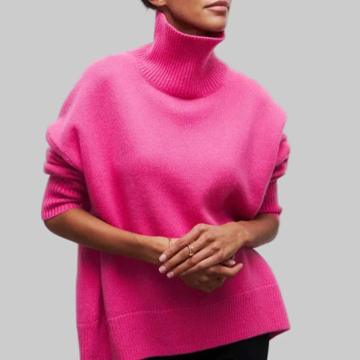 Women’s Turtleneck Sweater Winter-Ready Knit Layer, view 5 - Elena Harper