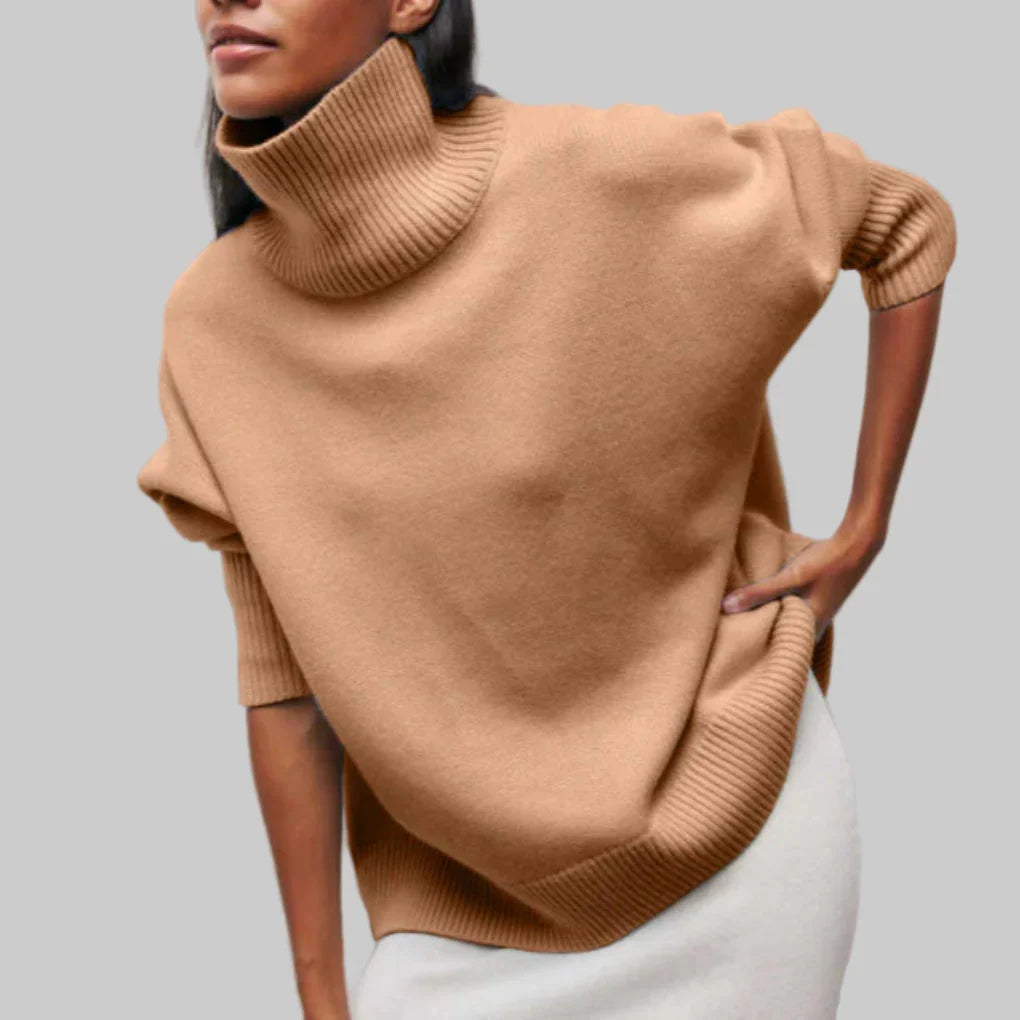 Women’s Turtleneck Sweater Winter-Ready Knit Layer, view 2 - Elena Harper