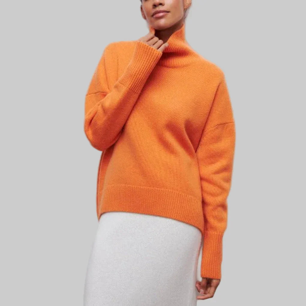 Women’s Turtleneck Sweater Winter-Ready Knit Layer, view 7 - Elena Harper