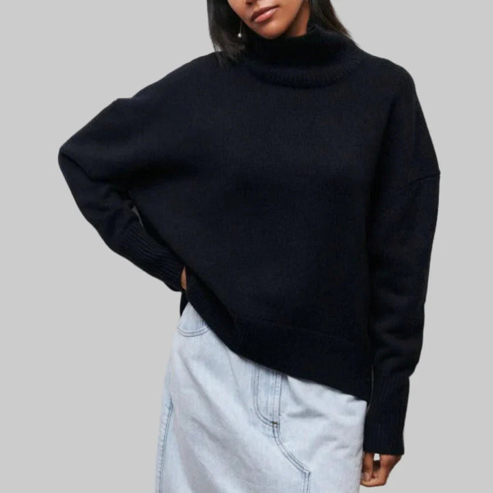 Women’s Turtleneck Sweater Winter-Ready Knit Layer, view 3 - Elena Harper