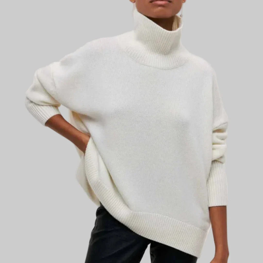 Women’s Turtleneck Sweater Winter-Ready Knit Layer, view 4 - Elena Harper