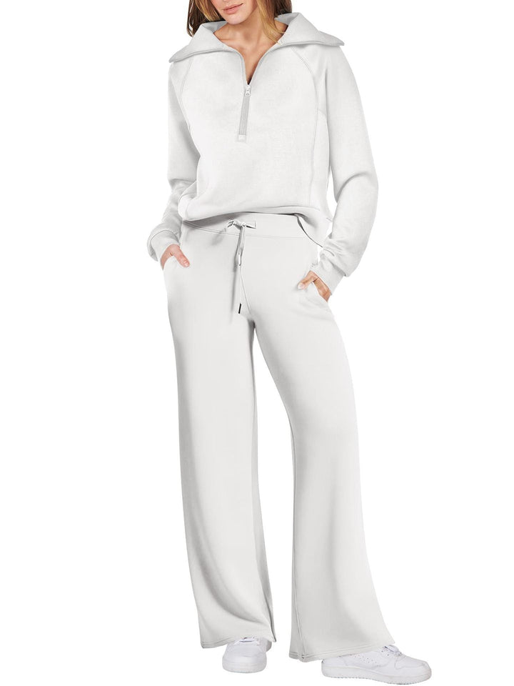 Two-Piece Zip-Up Jogging Set for Women