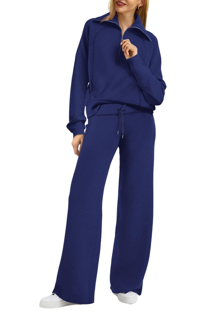 Two-Piece Zip-Up Jogging Set for Women
