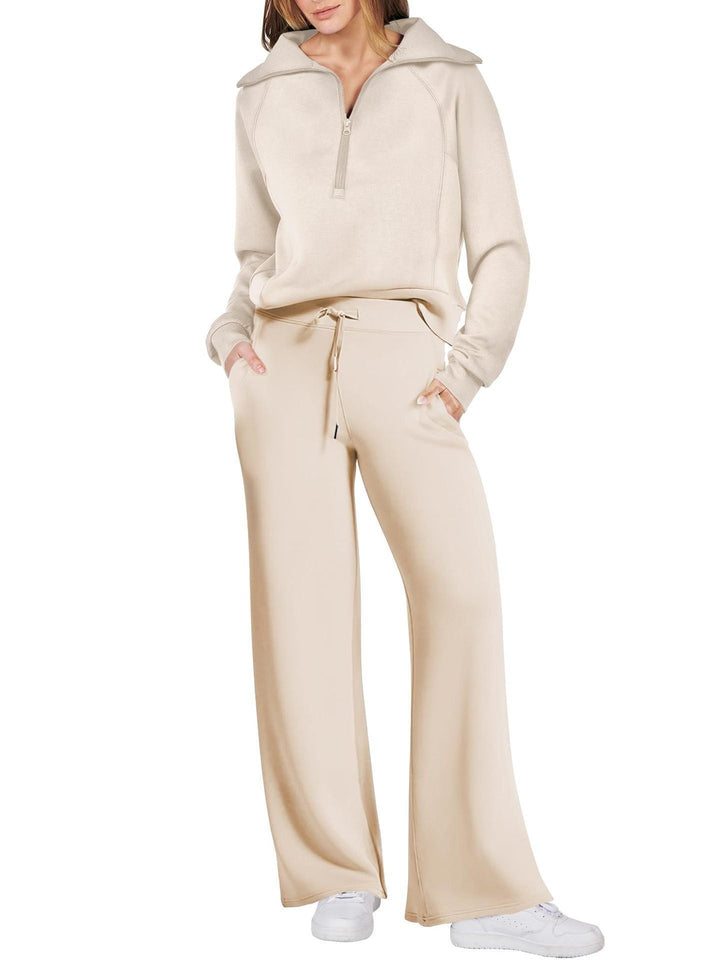 Two-Piece Zip-Up Jogging Set for Women